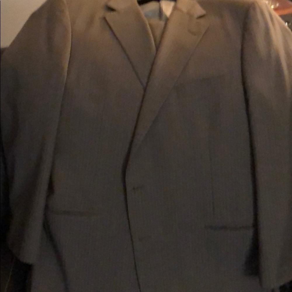 2 Button Suit Tan Classic Design